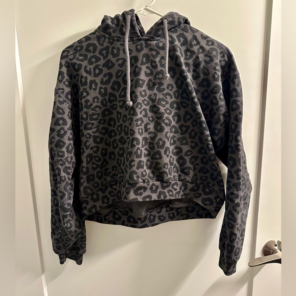 Abercrombie & Fitch Black and Gray Hoodie